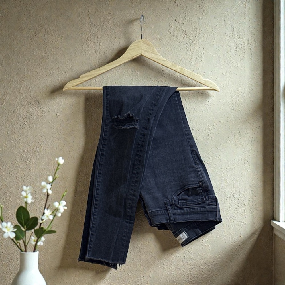 Madewell  - Skinny Skinny High Riser - Black Denim Jeans - 26